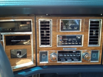 1982 Cadillac Convertible - Int Radio and AC.JPG